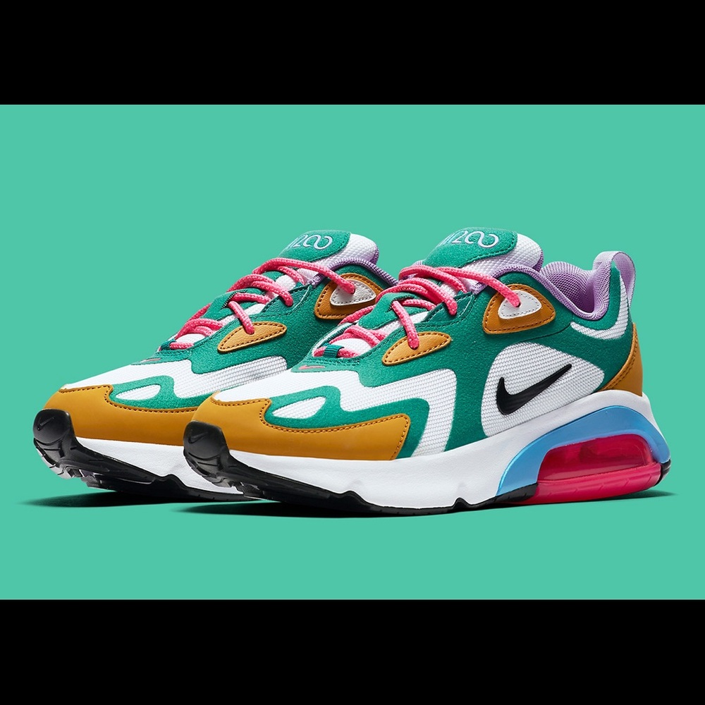 💚💗💛 Nike Wmns Air Max 200 Mystic Green